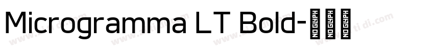 Microgramma LT Bold字体转换